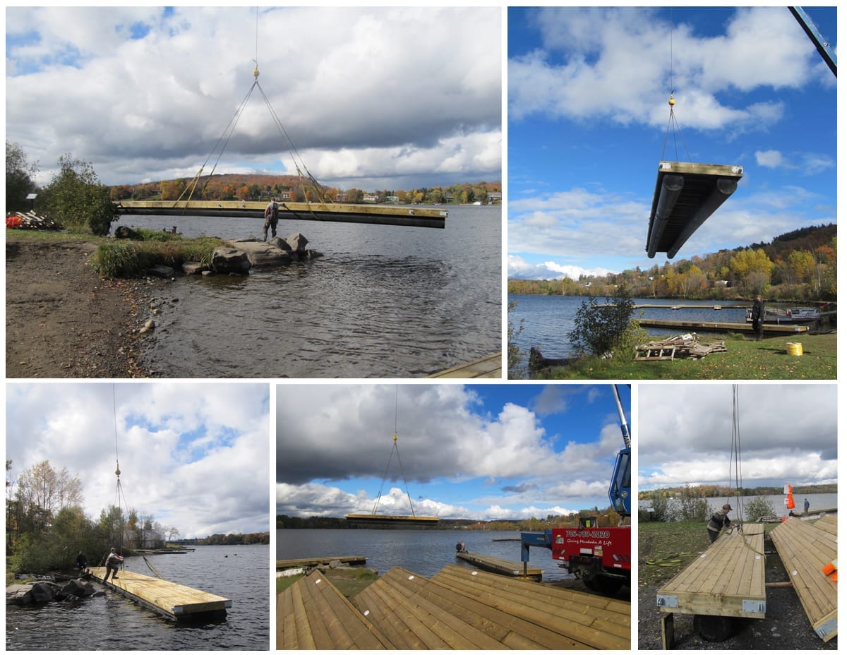 Docking Facility Installed at Avery Beach NyDock Floating Docks