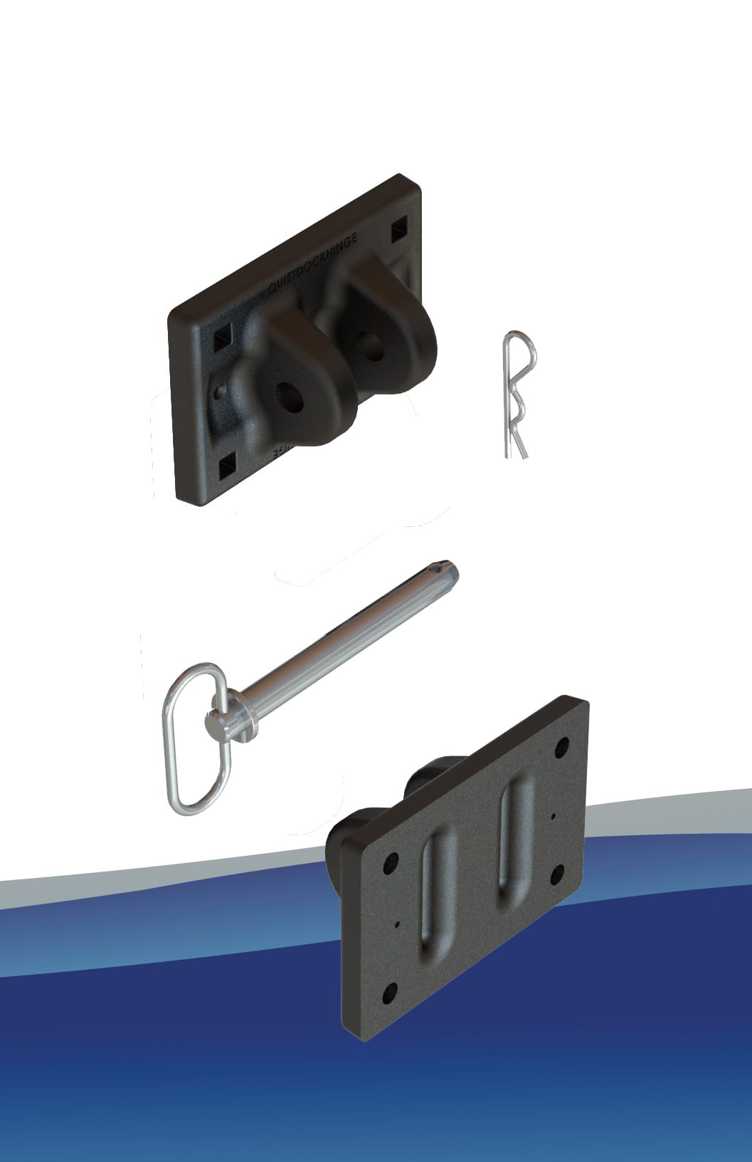 NyDock Premium Hinge NyDock Floating Docks & Pontoons PipeFusion in Huntsville, Ontario, Muskoka