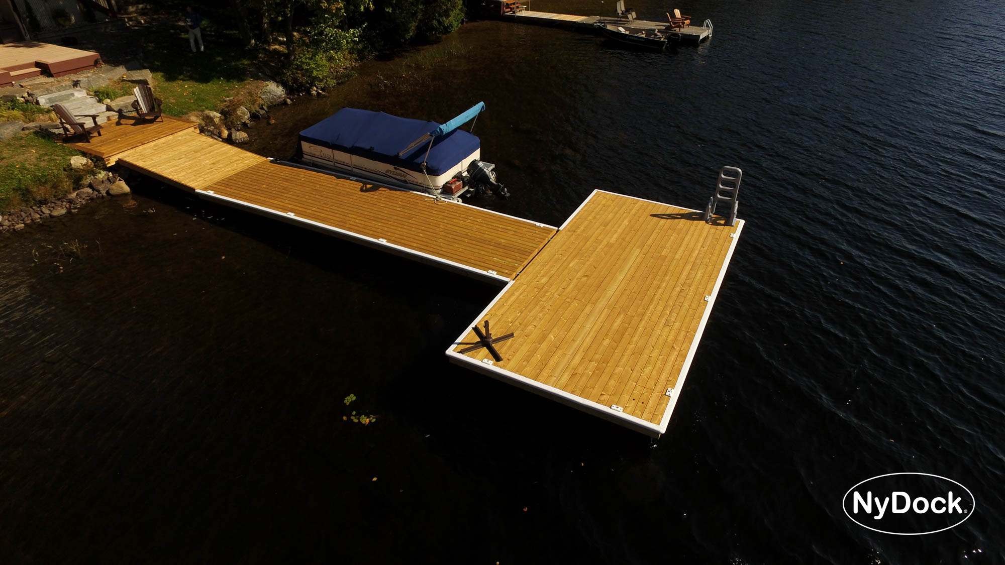 NyDock's Big T floating dock configuration