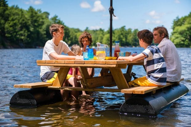 picnic tables