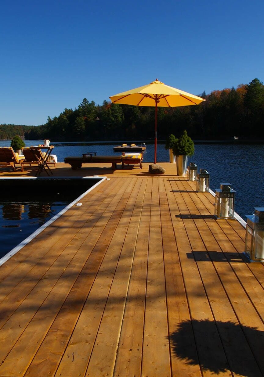 Beautiful late summer photo taken on NyDock floating dock